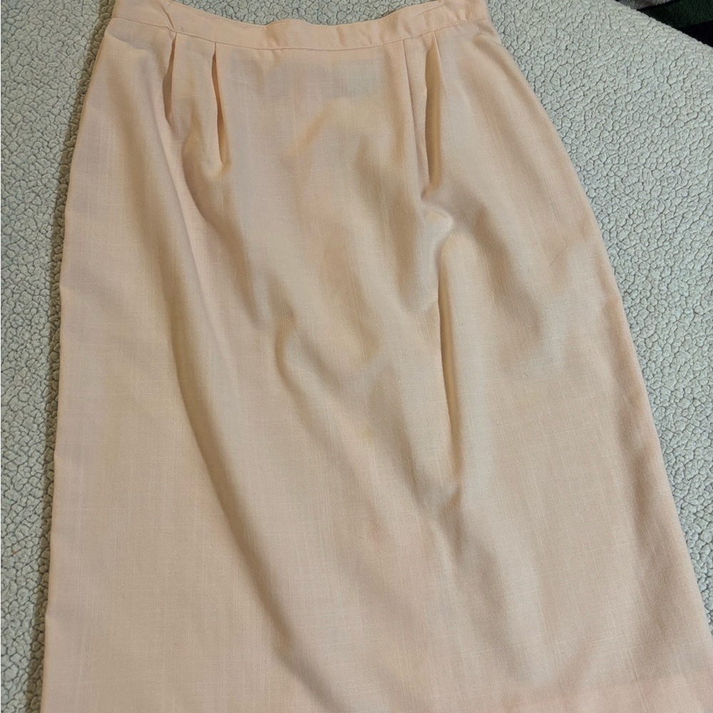 Chic Women's Peach Pencil Skirt